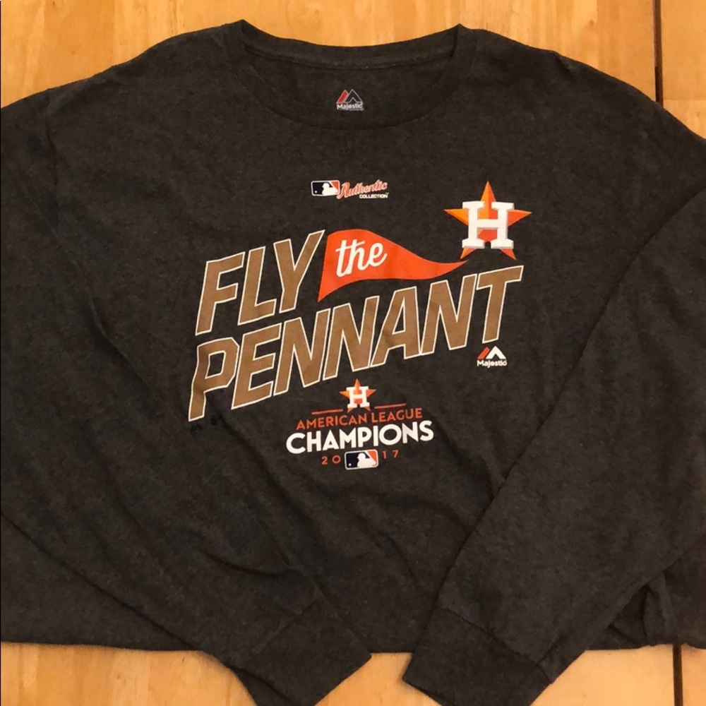 Majestic Houston Astros 17 ALCS Champs Long Sleeve